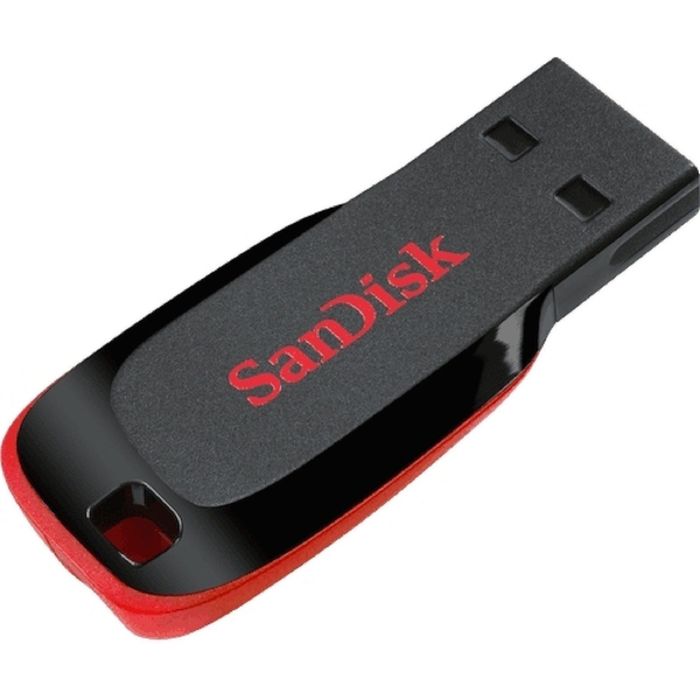 USB-флешка Sandisk 64Gb Cruzer Blade SDCZ50-064G-B35 , USB2.0, черный/красный