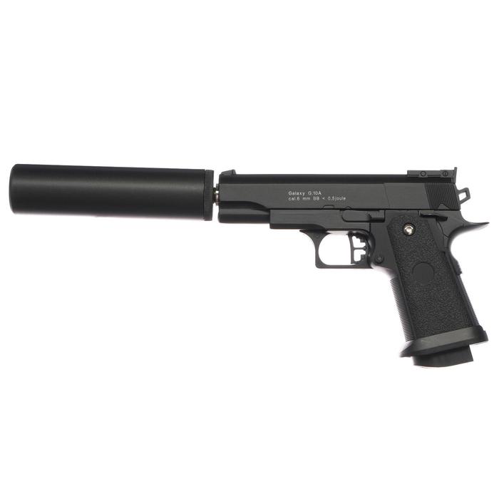 Пистолет страйкбольный "Galaxy" Colt 1911PD, с глушителем, кал. 6 мм