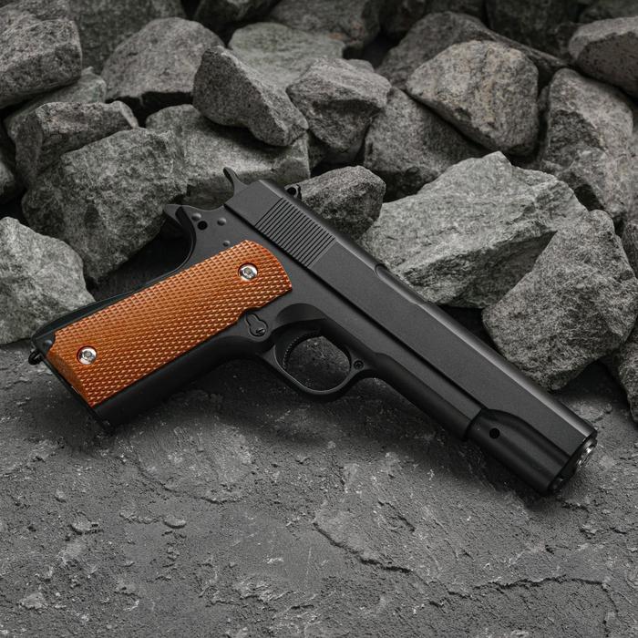 пистолет страйкбольный stalker sc1911p кал 6 мм пластиковый корпус до 105 м с Пистолет страйкбольный Galaxy Colt 1911, чёрный, кал. 6 мм