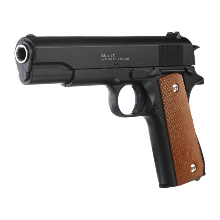 Пистолет страйкбольный "Galaxy" Colt 1911, чёрный, кал. 6 мм