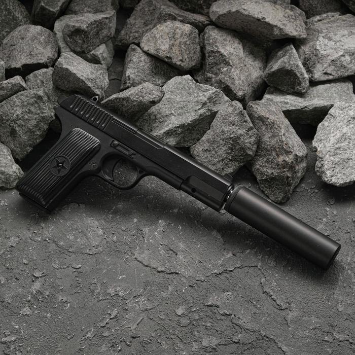пистолет страйкбольный stalker sc1911p кал 6 мм пластиковый корпус до 105 м с Пистолет страйкбольный Galaxy TT, с глушителем, кал. 6 мм