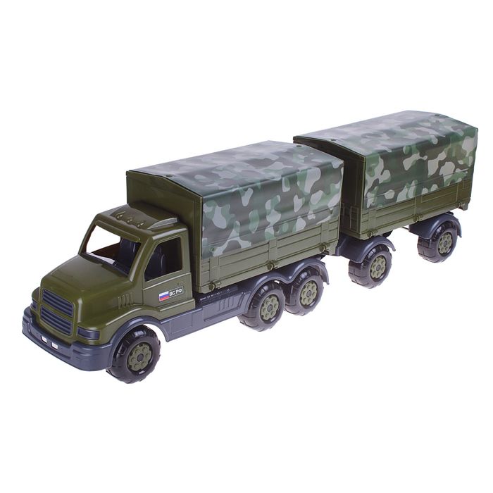 Автомобиль бортовой тентовый военный с прицепом "Сталкер"