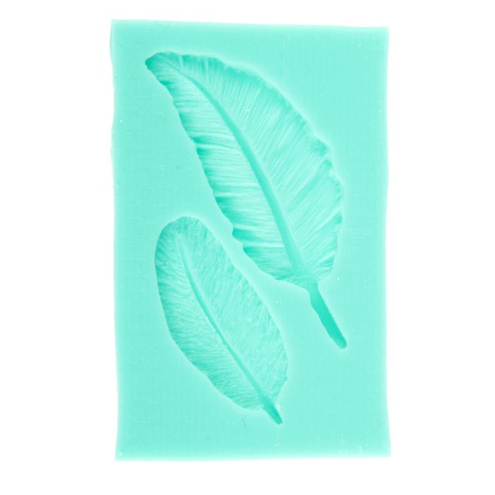 Молд для творчества "Перья", 7х2.5 см, 5х1.8 см