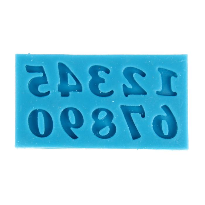 Молд для творчества "Цифры", МИКС, высота цифр 1.2 см