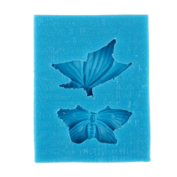 Молд для творчества "Две бабочки", 3х2 см, 3х1.5 см, МИКС