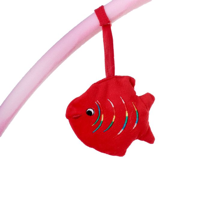 Коврик развивающий с дугами, 5 погремушек, МИКС