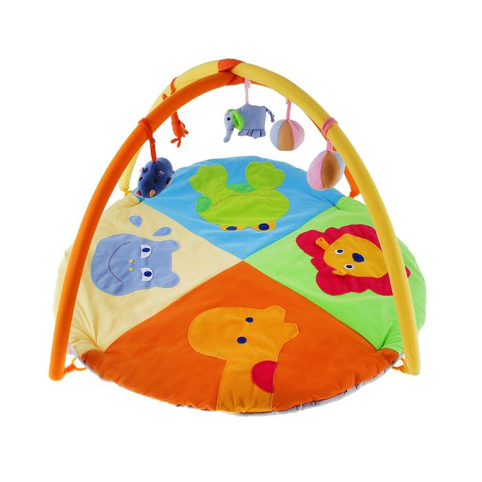 Коврик развивающий с дугами, 5 погремушек, МИКС