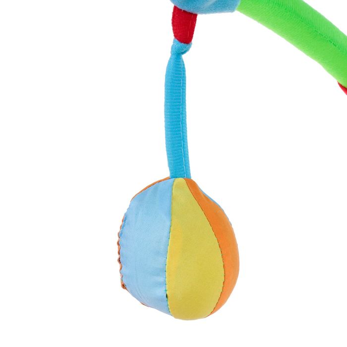 Коврик развивающий с дугами, 5 погремушек, МИКС