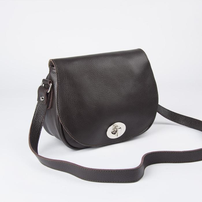 Сумка женская на клапане, 1 отдел, наружный карман, длинный ремень, цвет синий