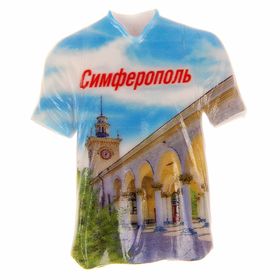 Магнит в форме футболки «Симферополь. ЖД Вокзал»