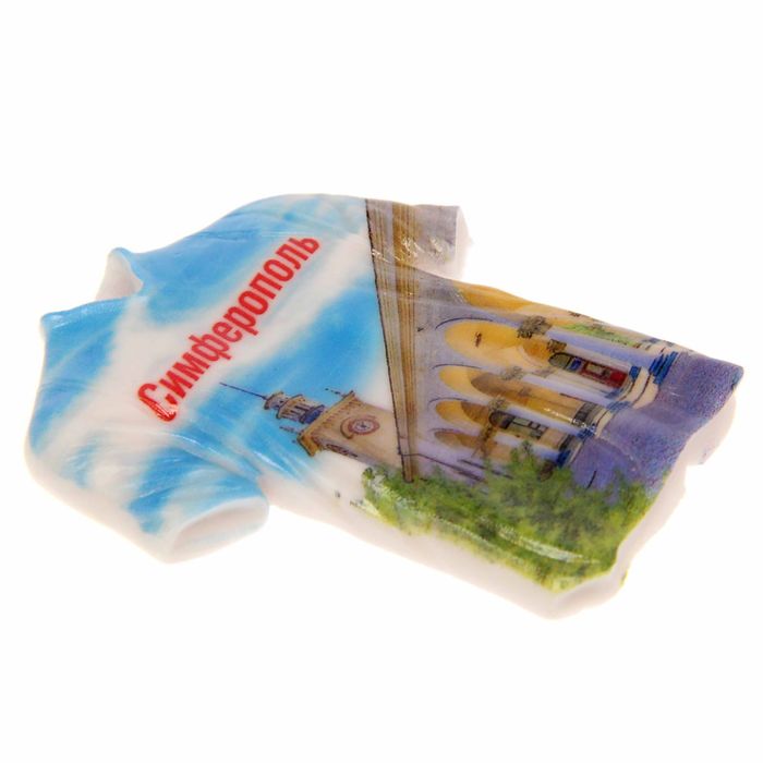 Магнит в форме футболки «Симферополь. ЖД Вокзал»