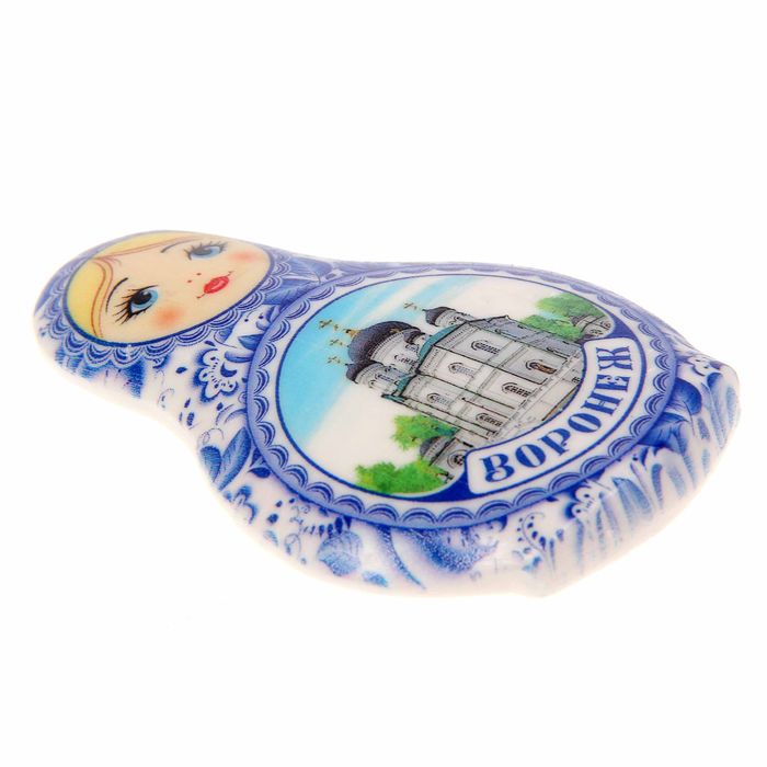 Магнит в форме матрешки "Воронеж"