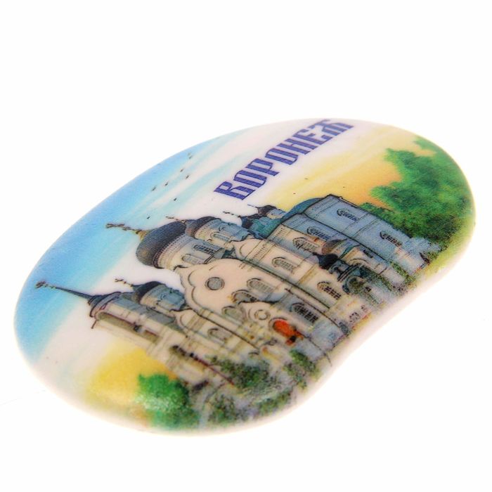 Магнит в форме большой гальки «Воронеж»