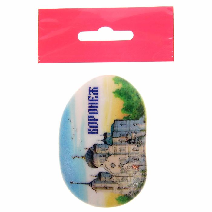 Магнит в форме большой гальки «Воронеж»