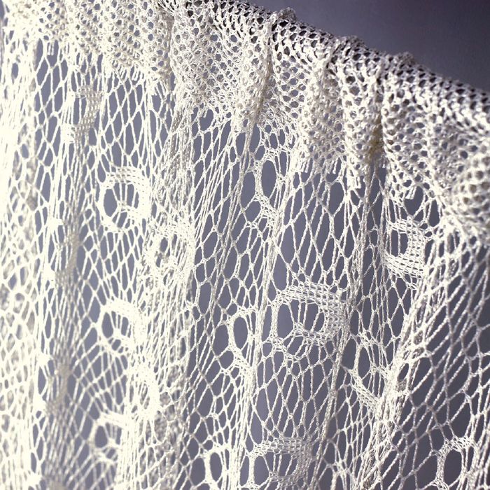 Штора для кухни 160х300 см цв. кремовый, на туннели