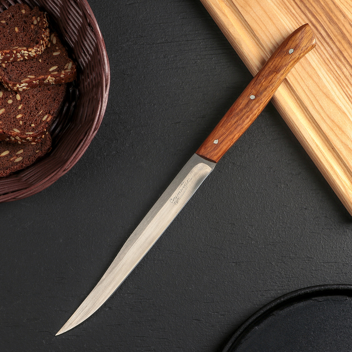 Нож для нарезки колбасы, лезвие 21 см