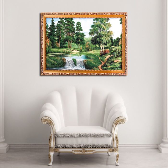 Гобеленовая картина "Лесная заводь"