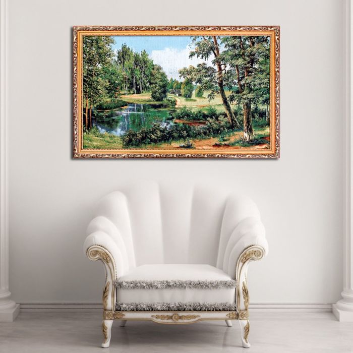 Гобеленовая картина "Прудик у деревни"