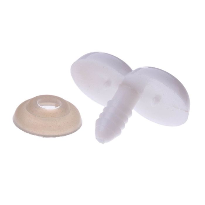 Глаза винтовые сдвоенные, с заглушками, 2 шт, размер 2,6*1,5 см