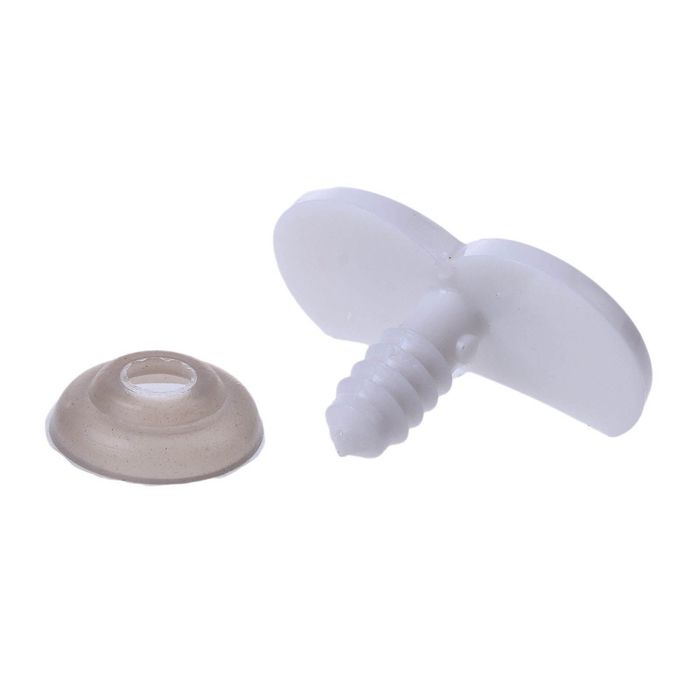 Глаза винтовые сдвоенные, с заглушками, 2 шт, размер 2,8*1,35 см