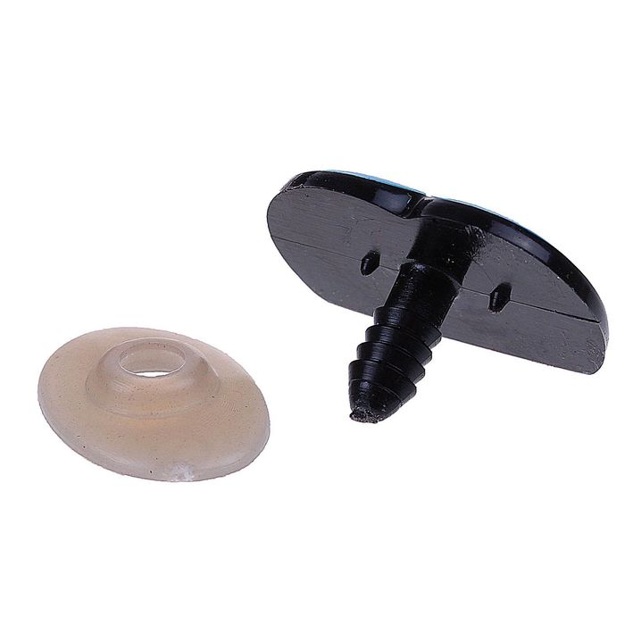 Глаза винтовые сдвоенные, с заглушками, 2 шт, размер 2,8*2 см