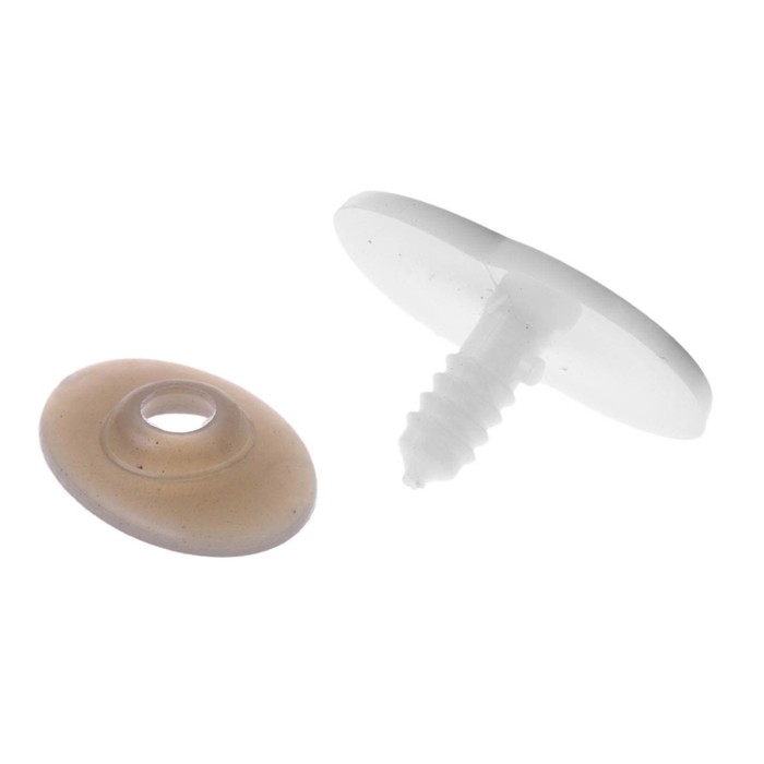 Глаза винтовые сдвоенные, с заглушками, 2 шт, размер 3*2,9 см