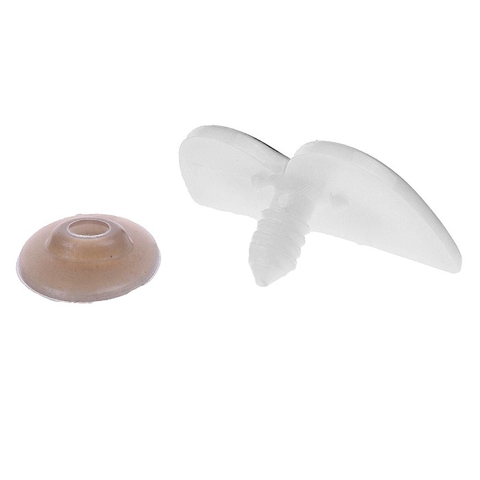 Глаза винтовые сдвоенные, с заглушками, 2 шт, размер 3,6*2,1 см