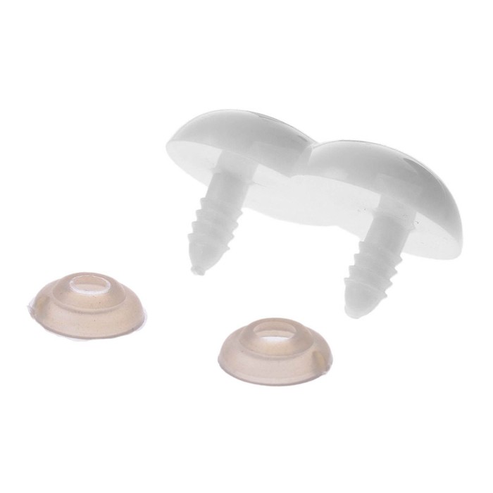 Глаза винтовые сдвоенные, с заглушками, 2 шт, размер 3,9*2,9 см