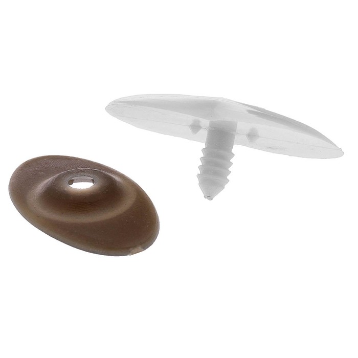 Глаза винтовые сдвоенные, с заглушками, 1 шт, размер 4,4*3,3 см