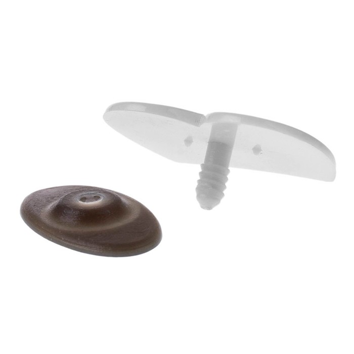 Глаза винтовые сдвоенные, с заглушками, 1 шт, размер 4,5*3,5 см