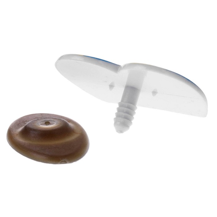 Глаза винтовые сдвоенные, с заглушками, 1 шт, размер 4,5*3,5 см