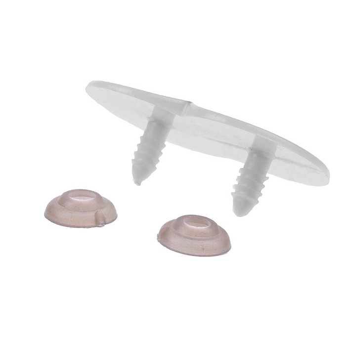 Глаза винтовые сдвоенные, с заглушками, 1 шт, размер 5*3,9 см