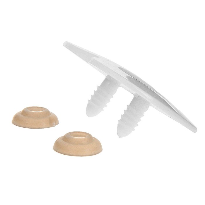 Глаза винтовые сдвоенные, с заглушками, 1 шт, размер 5*3,9 см