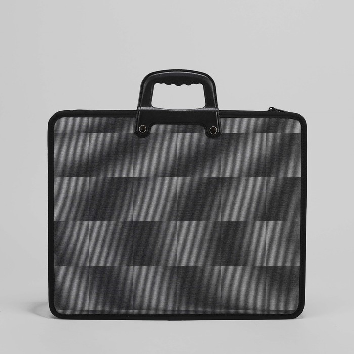 Папка деловая на молнии, 1 отдел, цвет чёрный