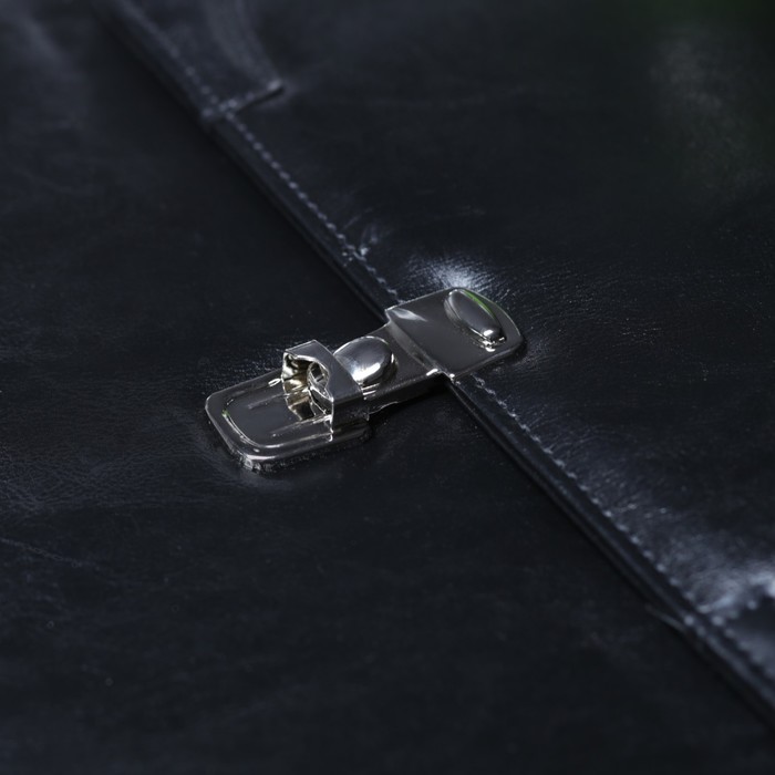 Папка деловая на замке, 1 отдел, цвет чёрный