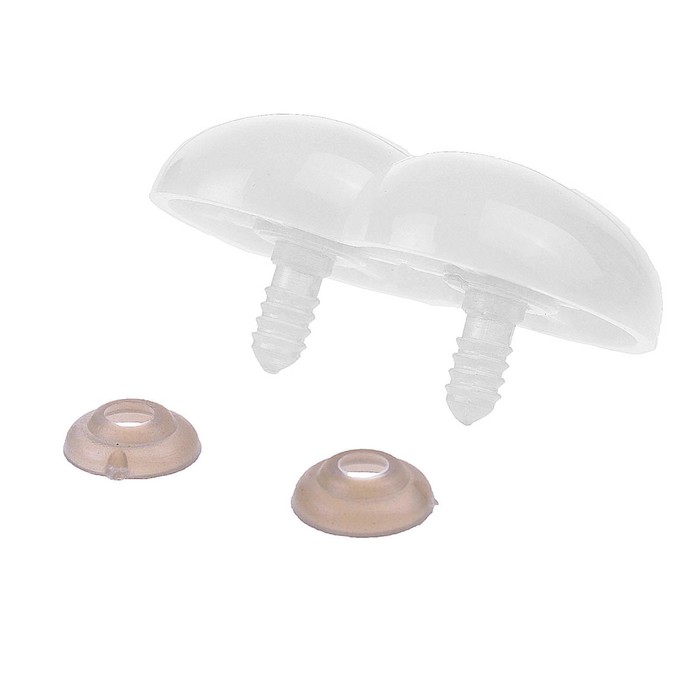 Глаза винтовые сдвоенные, с заглушками, 1 шт, размер 5,4*3,9 см