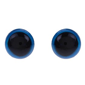 Глазки для кукол, винтовые с заглушками, полупрозрачные, набор 4 шт. 0,8 х 0,8 см, цвет голубой Ош