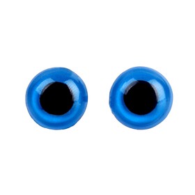 Глаза винтовые с заглушками, полупрозрачные, набор 4 шт, цвет голубой, размер 1 шт: 1×1 см Ош