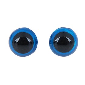 Глаза винтовые с заглушками, полупрозрачные, набор 4 шт, цвет голубой, размер 1 шт: 1,3×1,3 см Ош