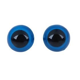 Глазки для кукол, винтовые с заглушками, полупрозрачные, набор 4 шт, цвет голубой, размер 1 шт: 2×2 см Ош
