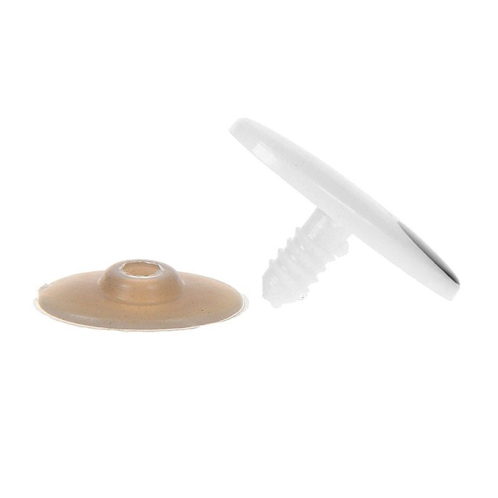 Глаза винтовые с заглушками, набор 2 пары, размер 1 шт 3,1*1,5 см