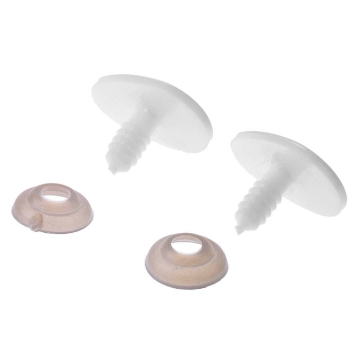 Глаза винтовые с заглушками, набор 4 шт, размер 1 шт 2,5*1,7 см