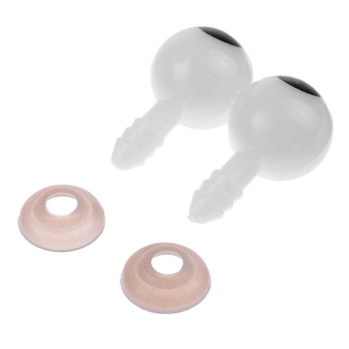 Глаза винтовые с заглушками, набор 4 шт, размер 1 шт 3*1,5 см