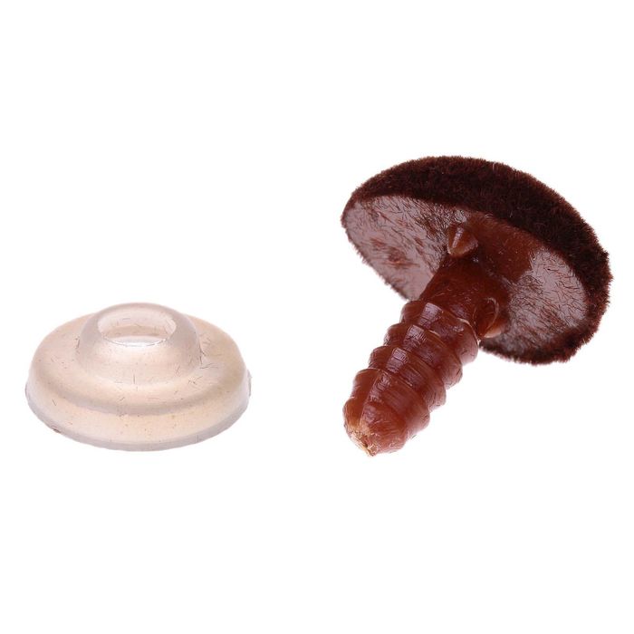 Носик винтовой с заглушкой, ворсистый, набор 2 шт, размер 1 шт 1,5*1,3 см