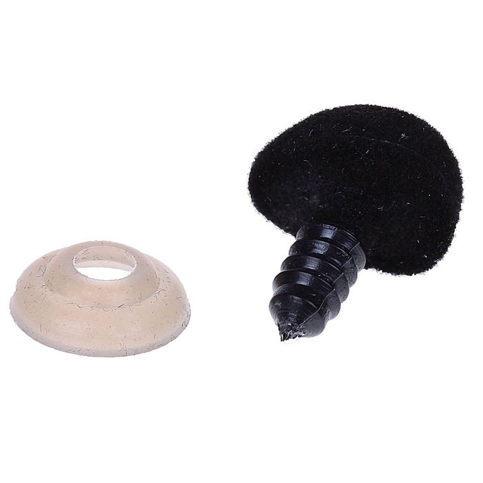 Носик винтовой с заглушкой, ворсистый, набор 2 шт, размер 1 шт 1,9*1,5 см