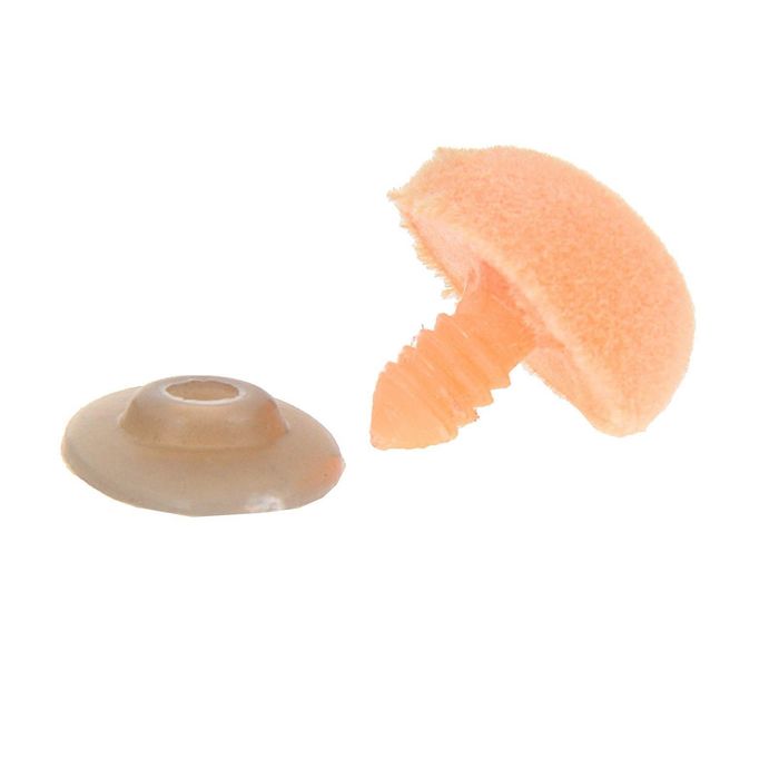 Носик винтовой с заглушкой, ворсистый, набор 2 шт, размер 1 шт 2,4*1,6 см