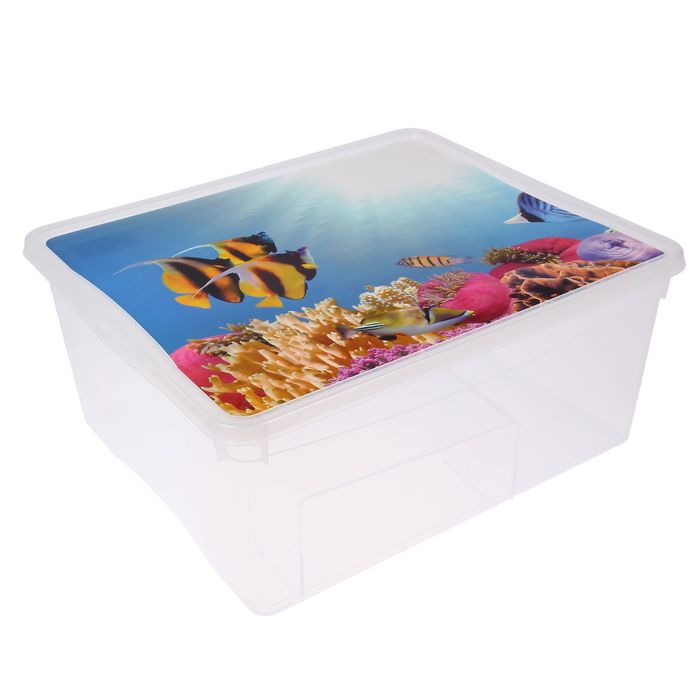 Ящик 18 л универсальный, 40х33,5х17 см, цвет МИКС