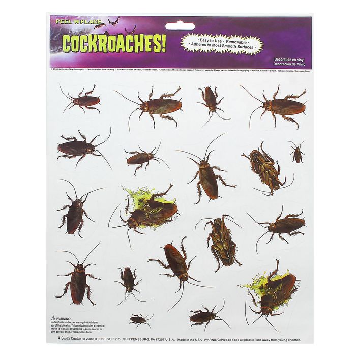 Прикол наклейки "Тараканы"