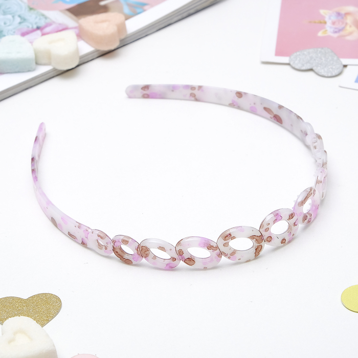 Ободок для волос "Эркас" овалы, микс