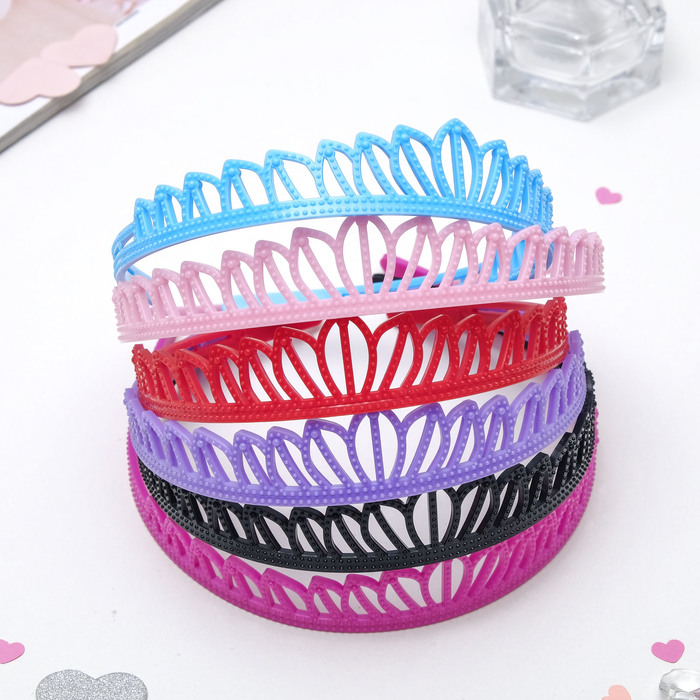 Ободок для волос "Корона" микс